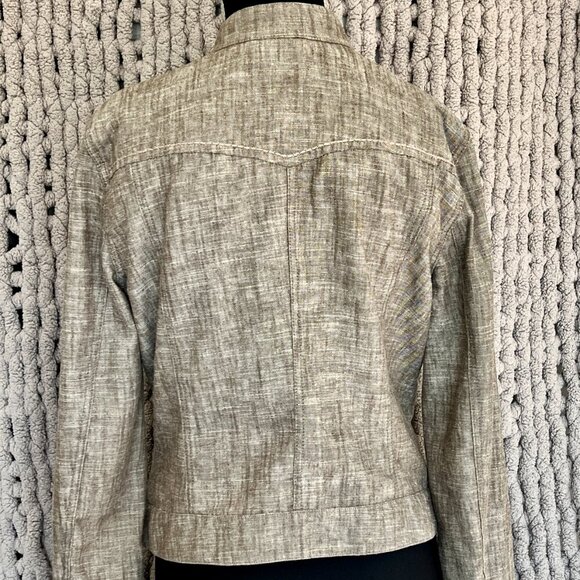 Mexx Light Brown Linen Blend Utility Jacket – Size 12 - Picture 9 of 14